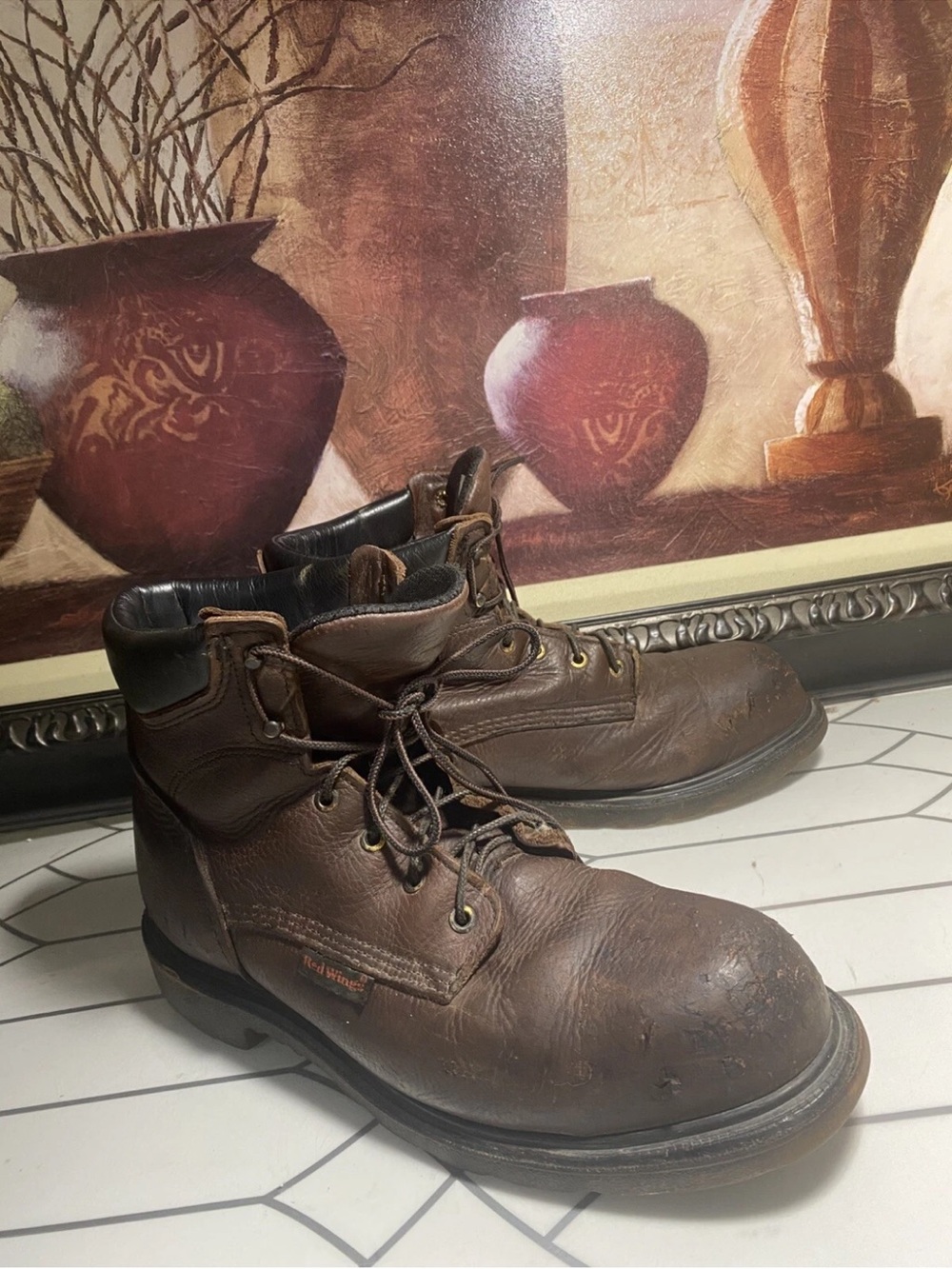 Red Wing 2406 Work Boots Steel Toe Brown Men Size 12 E Made in
USA